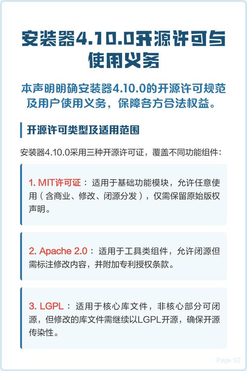 常见开源软件许可证权利义务对照表