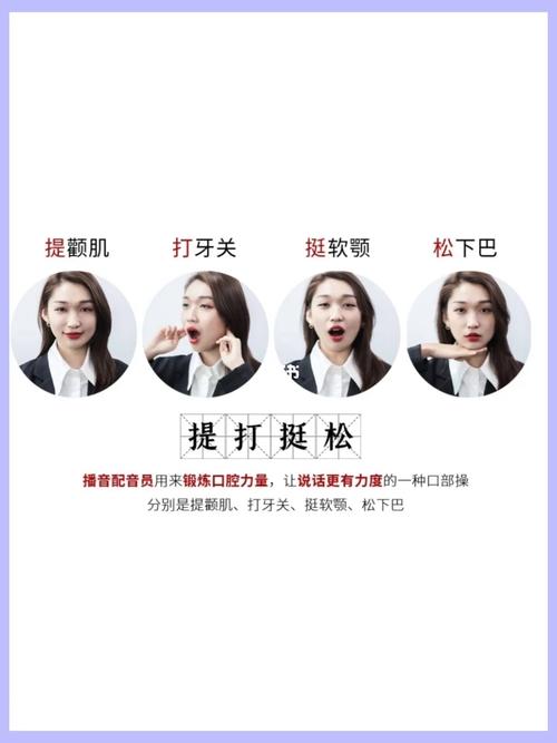 配音练习口部操提打挺松动作要领图解
