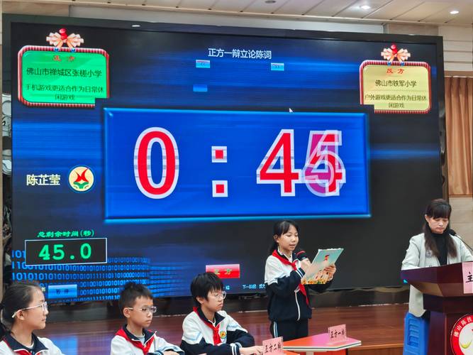 小学生课堂分组辩论历史人物