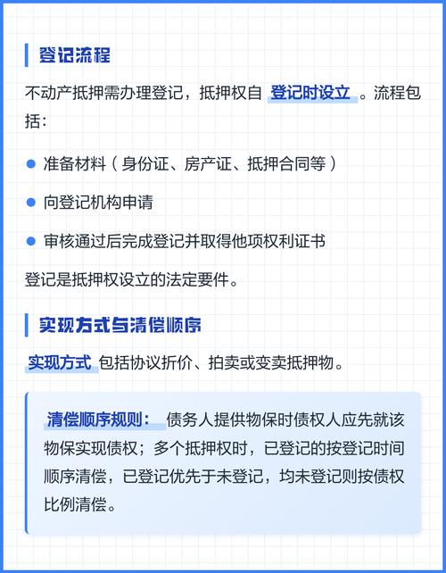 抵押物处置受偿顺序对比表