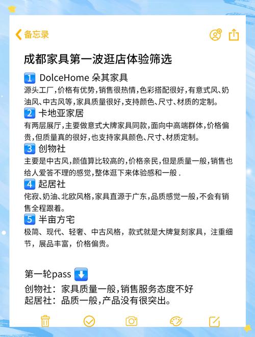 我们最终筛选的几家，体验分享