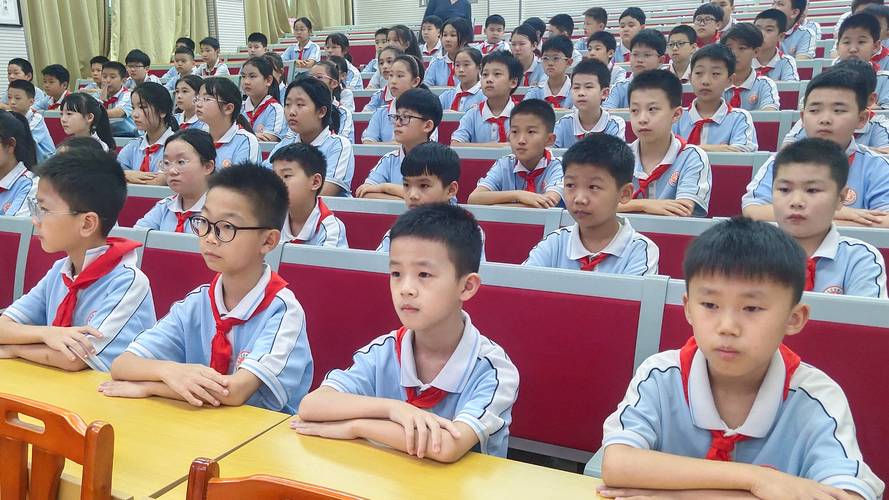 中小学课堂学生举手提问实拍