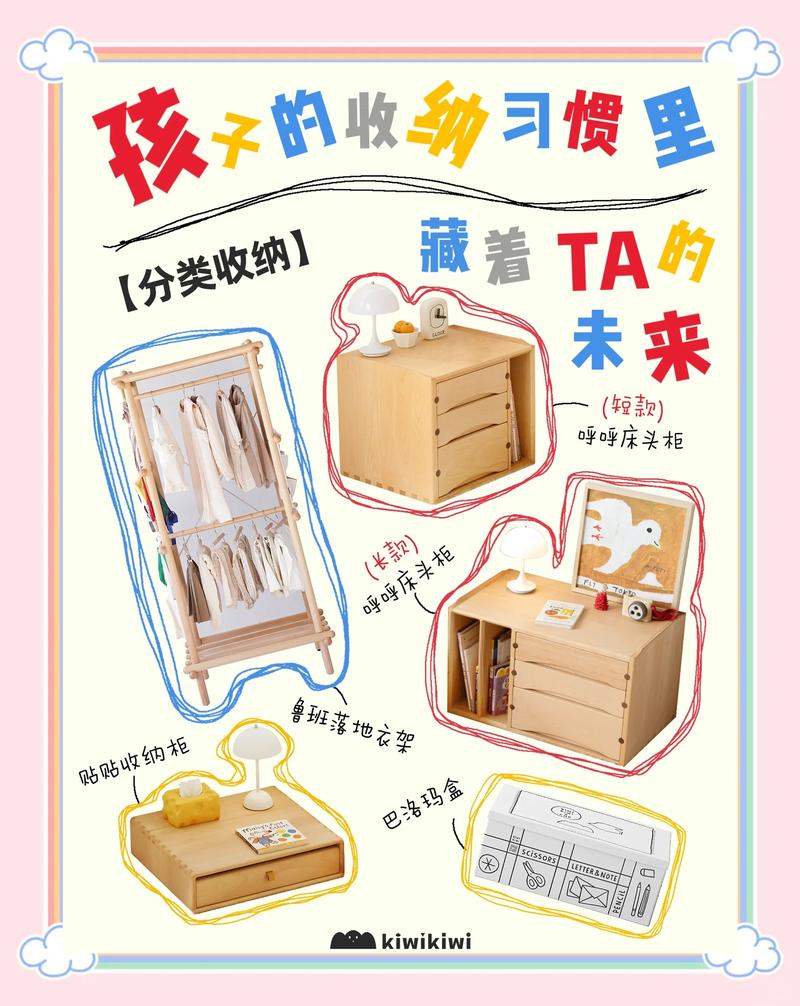 孩子成长报告家庭档案盒收纳图
