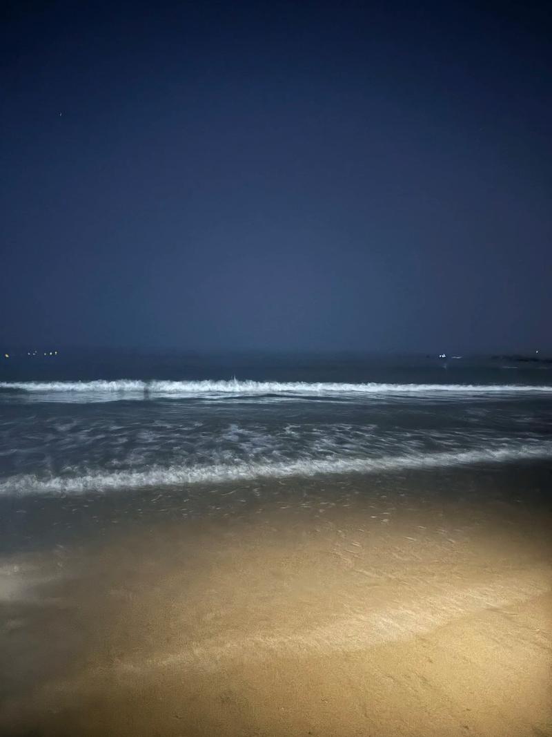 海边的夜晚,不需要滤镜