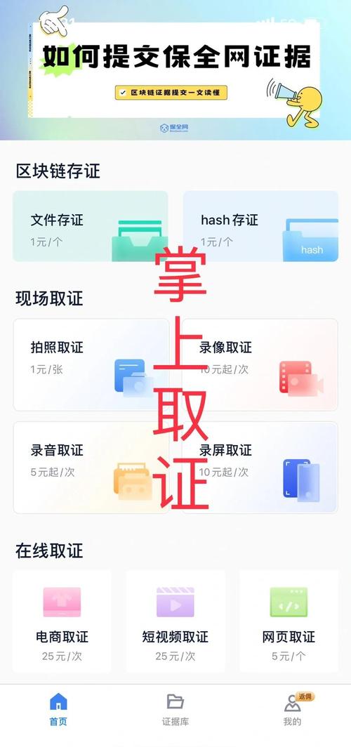 网络著作权侵权电子存证操作页面