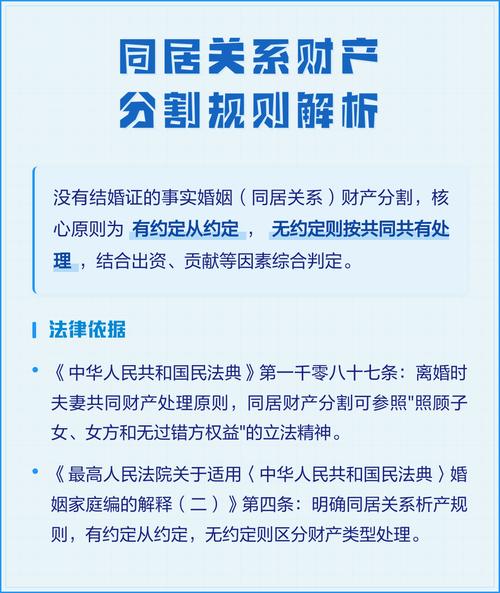 民法典第三百零八条同居财产适用解读图