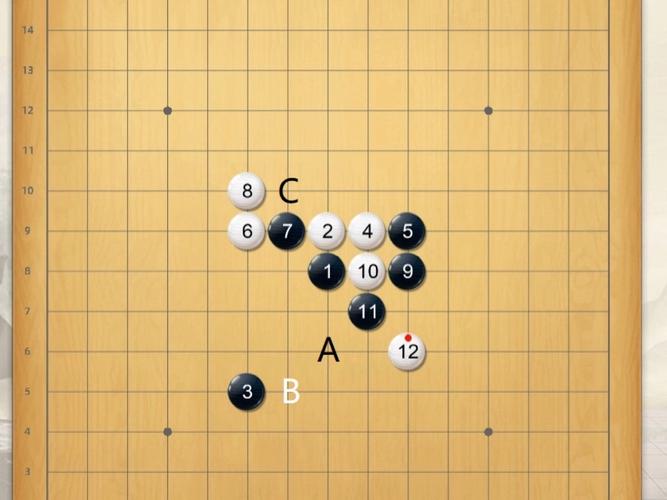 儿童五子棋尝试双活三布局手稿