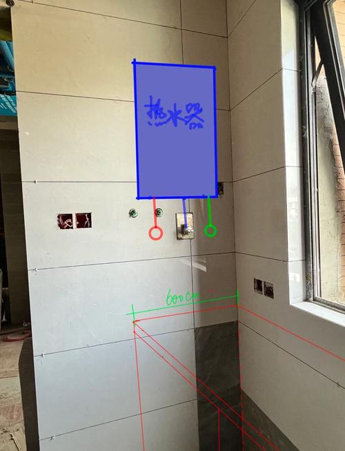 燃气热水器水电预留位置示意图