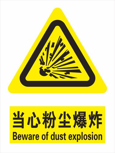 粉尘爆炸事故现场警示图 工业安全