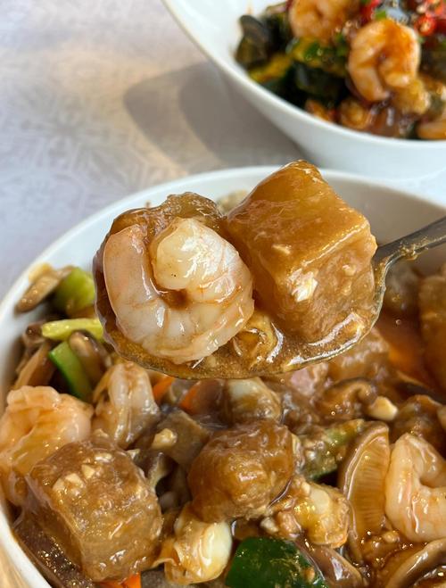 大连海鲜焖子特写