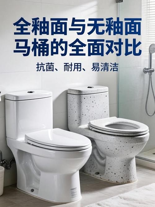 马桶全釉面与半釉面对比图