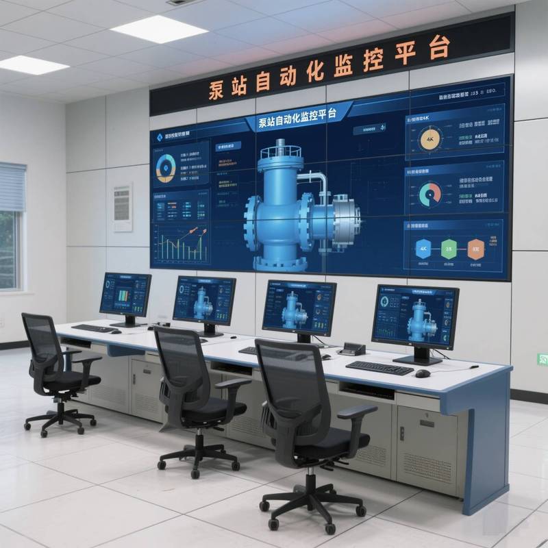 铝厂循环水泵站工业无人值守中控监控屏