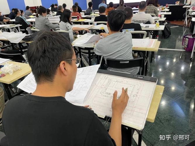注册建筑师设计作图考试现场实景