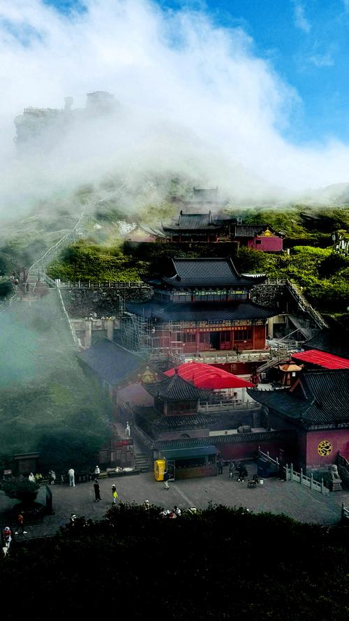 贵州梵净山承恩寺古建风光
