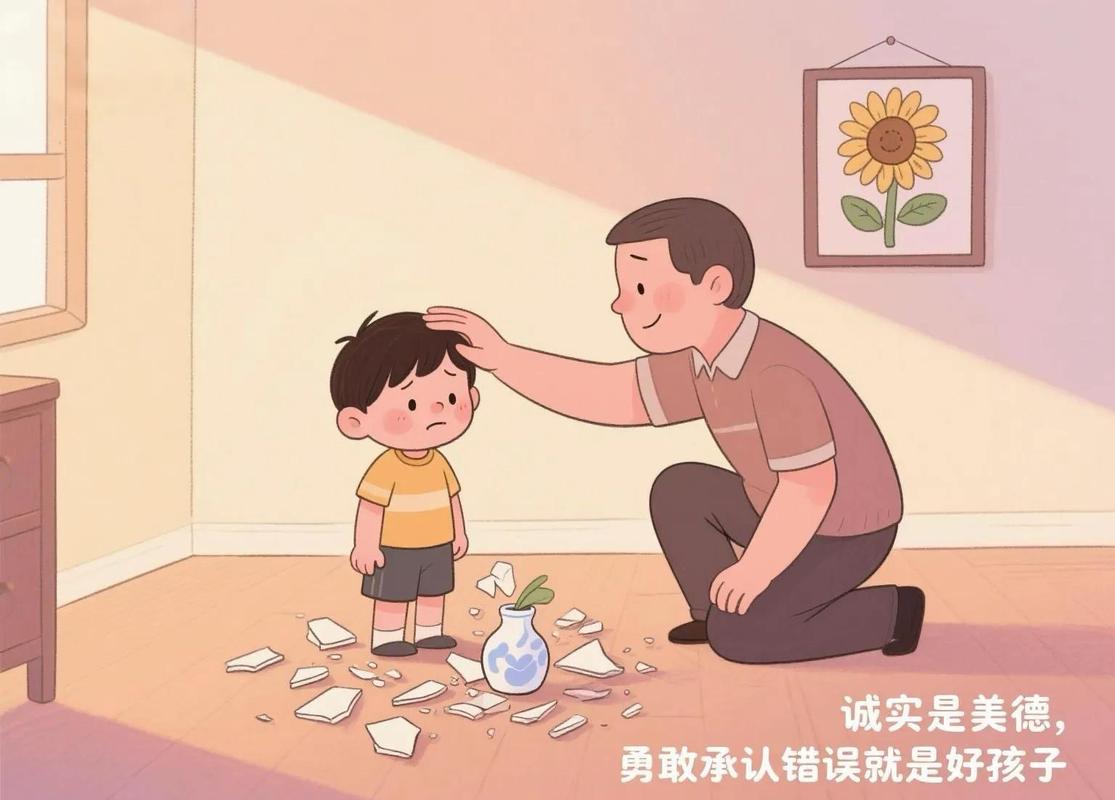 四岁儿童逃避说谎行为家长应对场景图