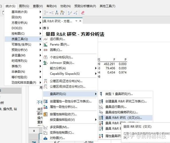 质量工程师使用Minitab软件进行GR&R分析