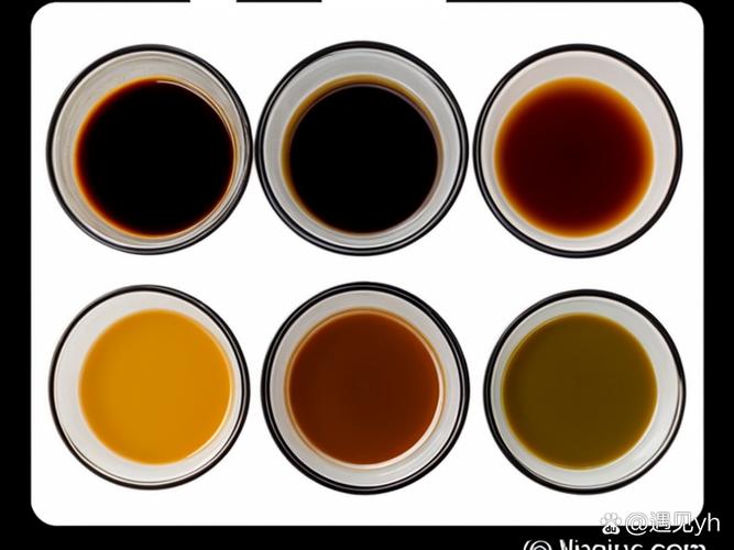 阳光照射下半瓶酱油色泽变深对比图