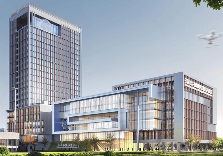 双一流高校新建科研实验楼外观