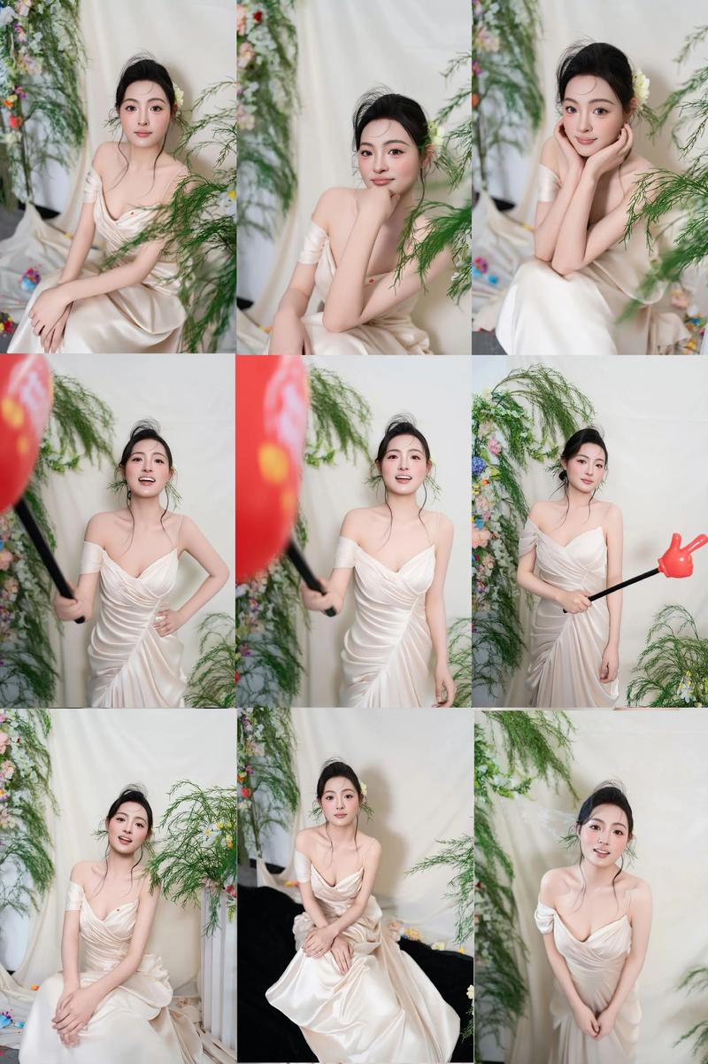 婚礼姐妹团晨袍准备抓拍