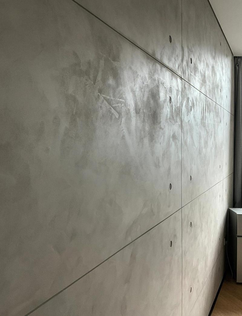 工业风格裸露水泥墙面施工细节图