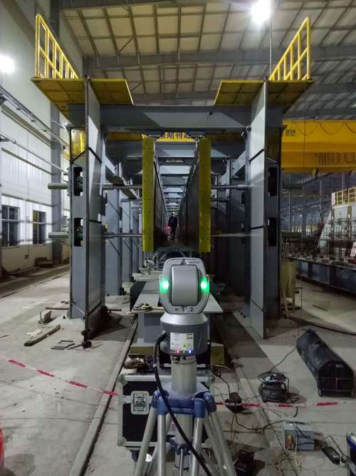 锻压设备精度检测激光跟踪仪现场