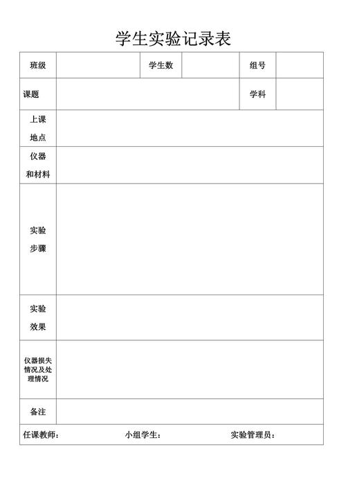 高中认知科学主动提取练习记录表