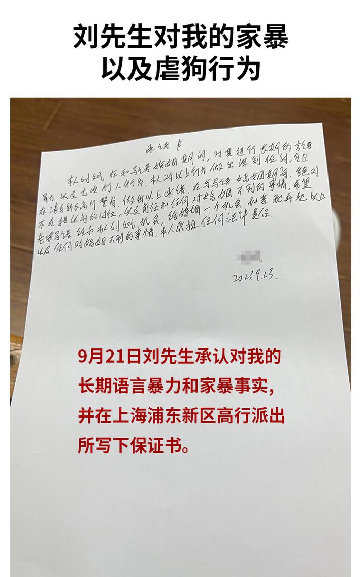 家暴受害者手写保证书拍照留存场景