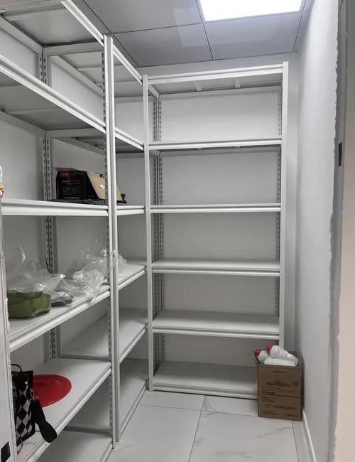 储藏室金属货架收纳实景