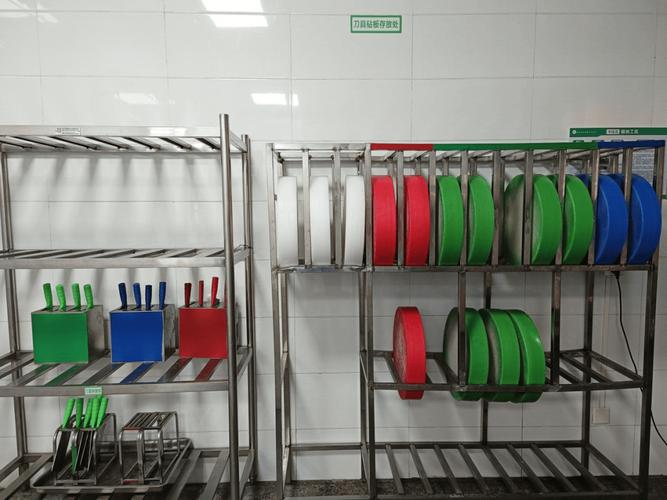 按功能分类集中摆放的厨房膳食器具实景