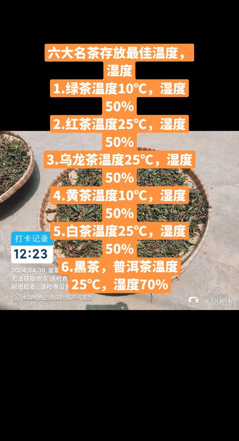 花茶冷藏存放温度范围图表