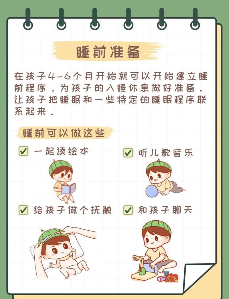 0-6个月婴儿睡前十分钟抚触步骤图