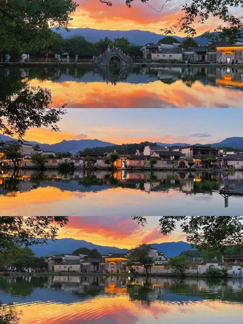 宏村雷岗山日落