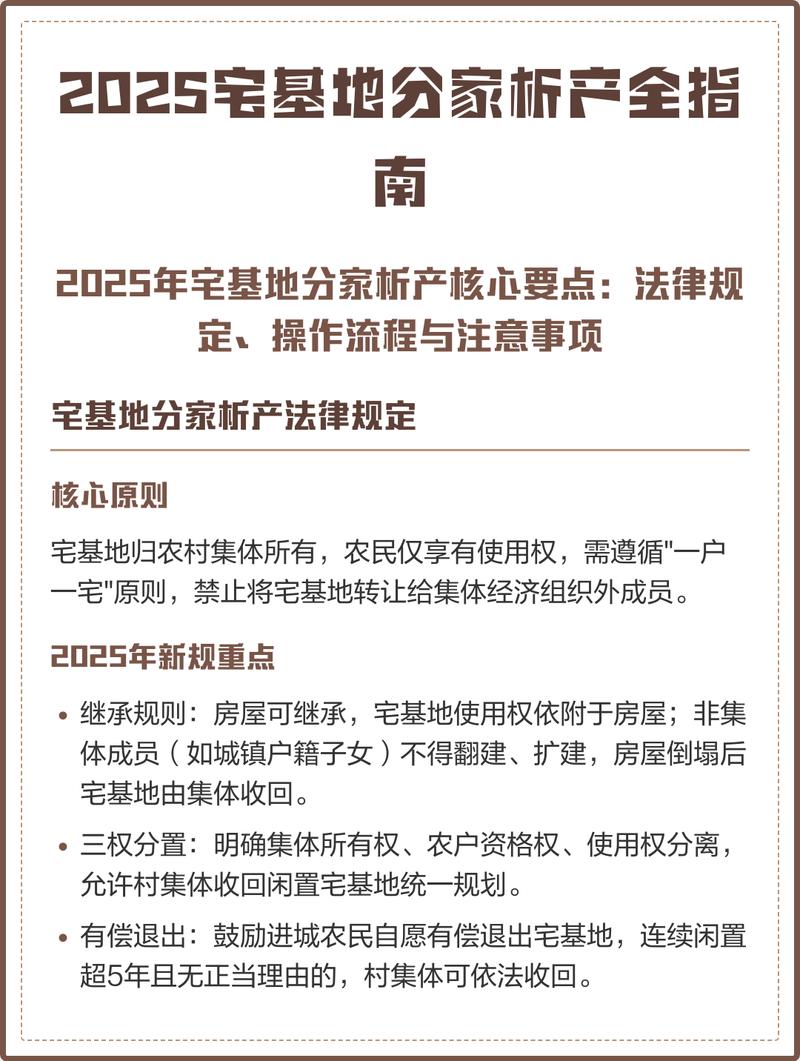 农村宅基地分家析产流程示意图