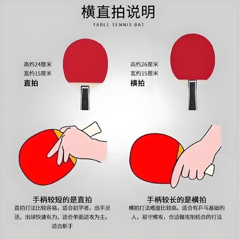 不同价位乒乓球拍对比与握拍方式