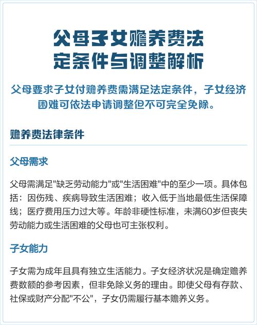 赡养费计算标准与调整的法律界定