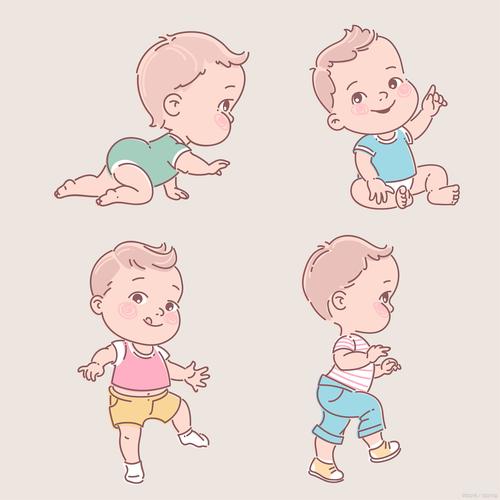 宝宝坐立发育阶段对比图
