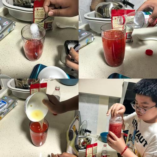 家庭厨房金属与酸反应实验实拍