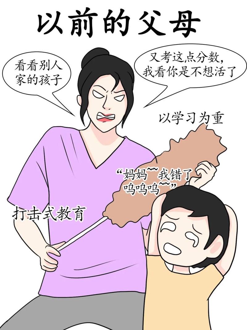 清醒育儿家长越界行为对比图
