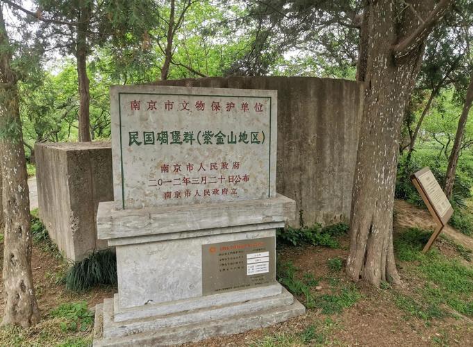 南京紫金山六朝墓区巡查标识牌