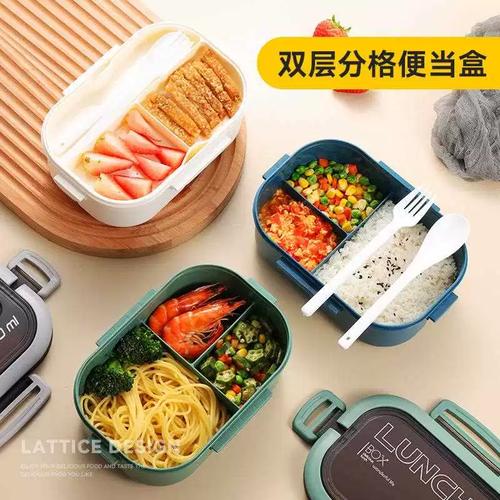 上班族手提便携便当盒成品图