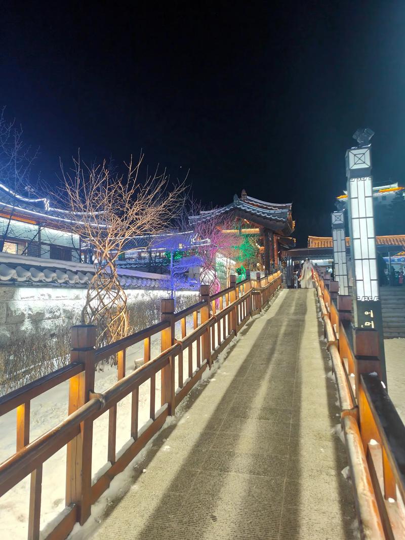 延吉朝鲜族民居夜景