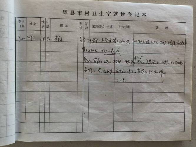 看病记录本手账内页设计参考
