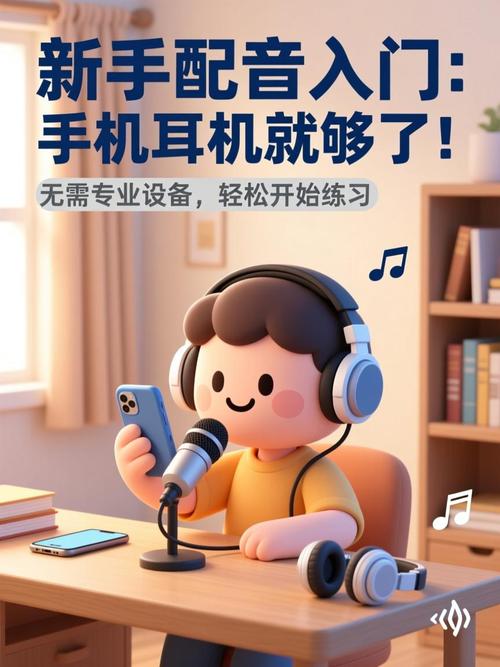 新手在家配音练习手机读稿场景