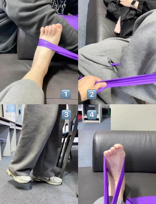 弹力带踩脚固定正确姿势