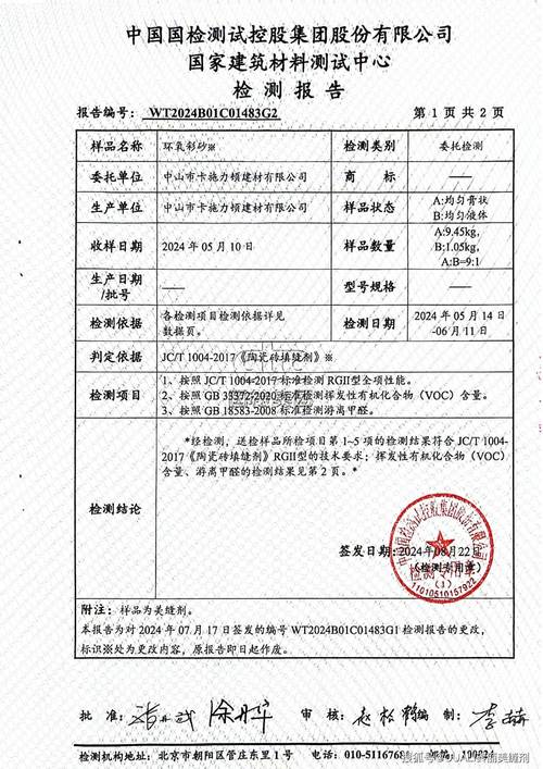 装修环保检测报告与合格标准