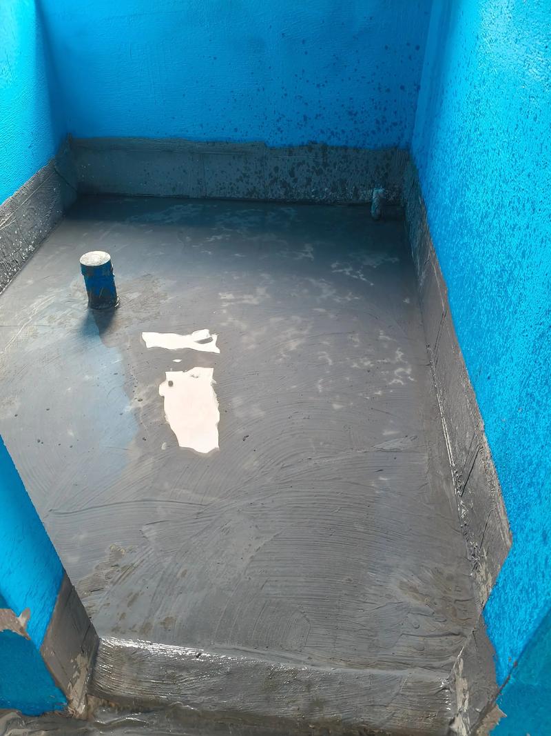 卫生间防水闭水试验现场图
