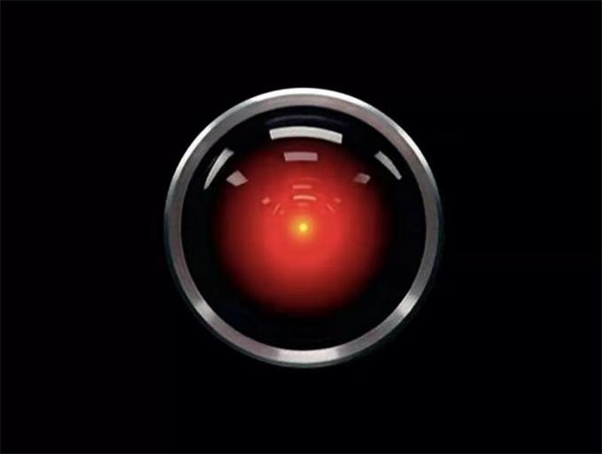 HAL 9000 红色摄像头特写镜头 科幻电影