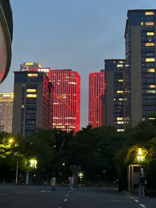 杭州未来科技城夜景青年公寓