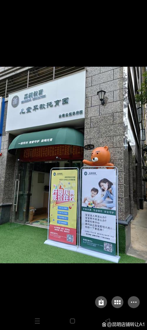 社区临街关门的少儿托管转租门面