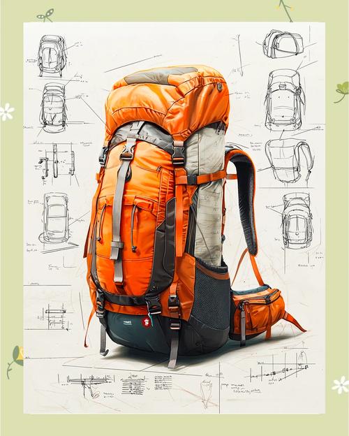 户外品牌用户共创登山包设计手稿